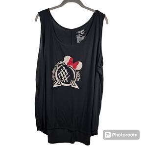 Disney Minnie Epcot-Themed Hi-Lo Tank Top, I Can Show You the World, Women's 2X